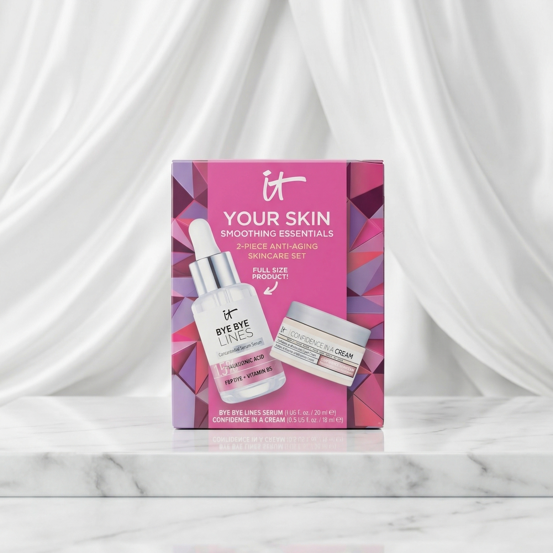 Bye Bye Lines Serum 30ml + Confidence In A Cream 15ml