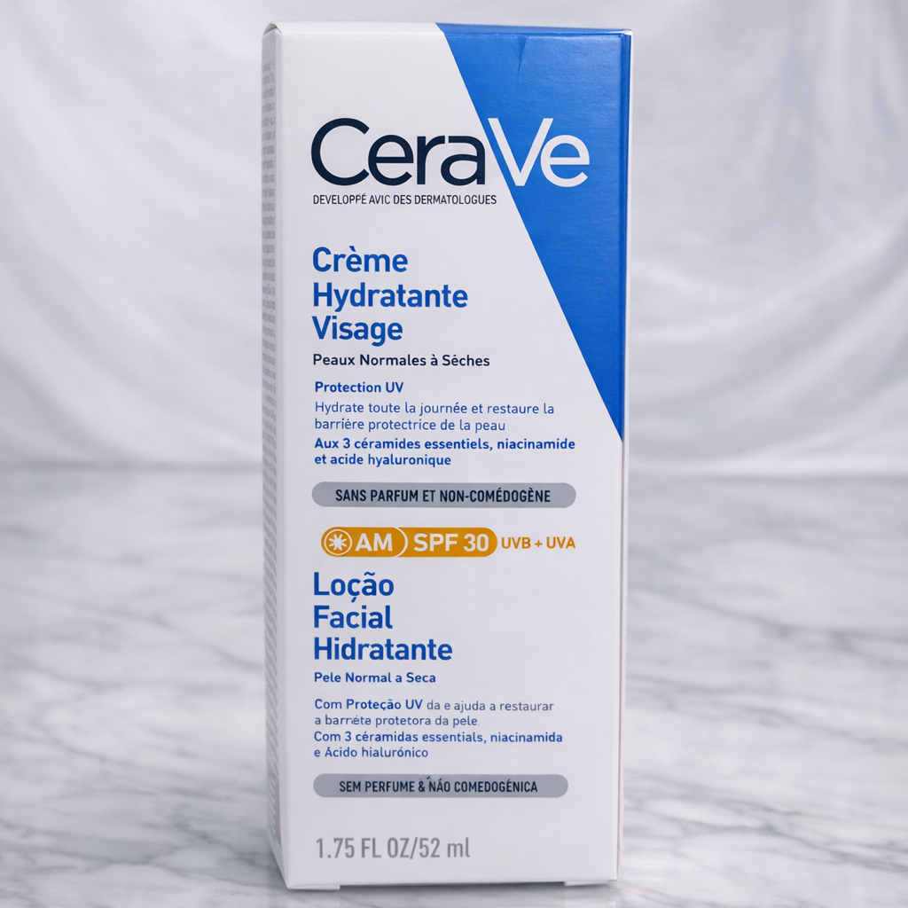 كريم سيرافي المرطب للوجه للبشرة العادية إلى الجافة مع عامل حماية SPF 50