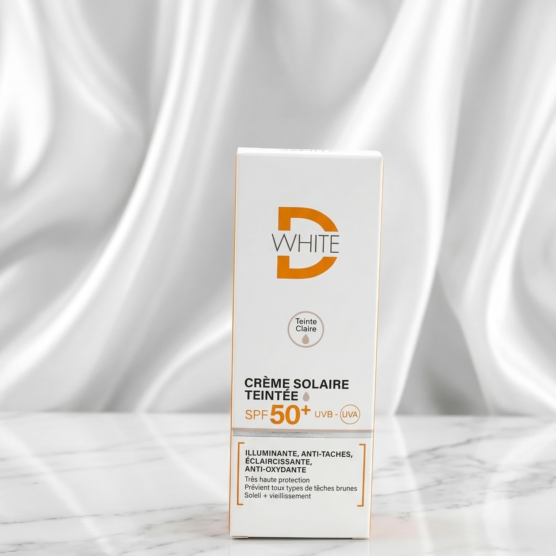 دي-وايت واقي شمسي بعامل حماية SPF50+ مع لون 50 مل