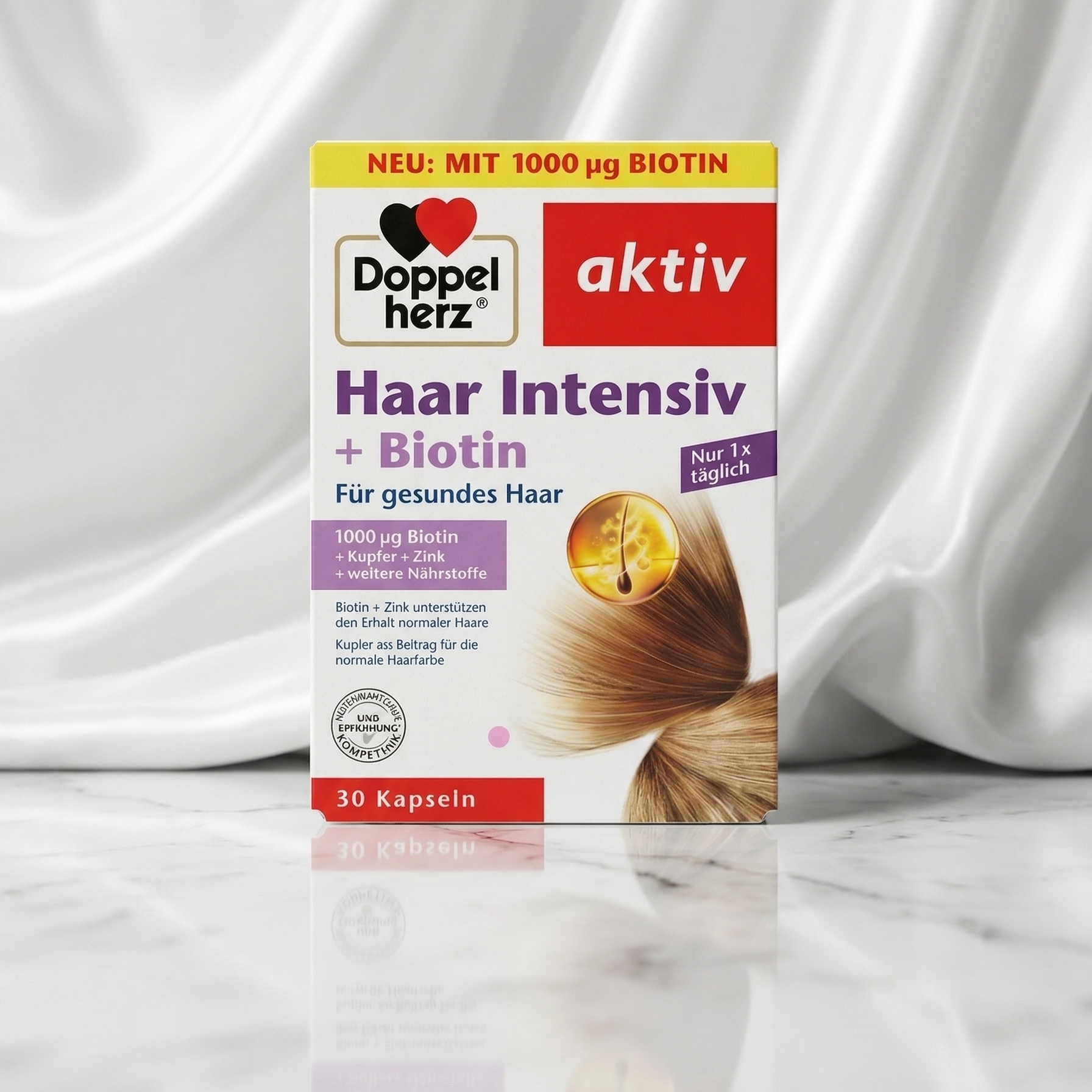 Doppelherz Active Hair Intensive + Biotine – 30 Capsules