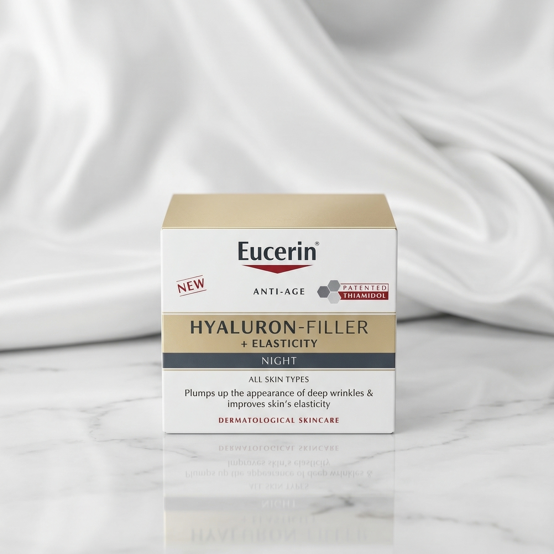 Eucerin Hyaluron-Filler + Elasticity Nuit 50ml – مقاومة علامات التقدم في العمر