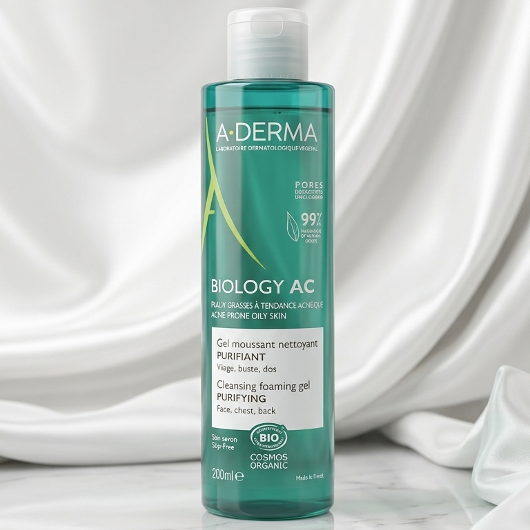 A-Derma Biology AC Gel 200ml – للبشرة المختلطة إلى الدهنية