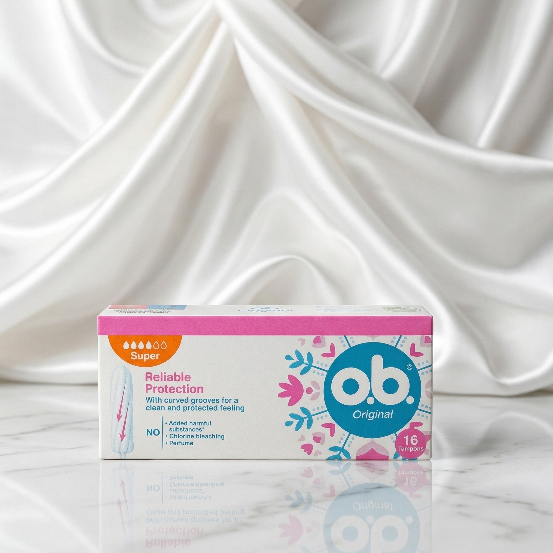 o.b. Original Super – 16 سدادة قطنية حماية وراحة