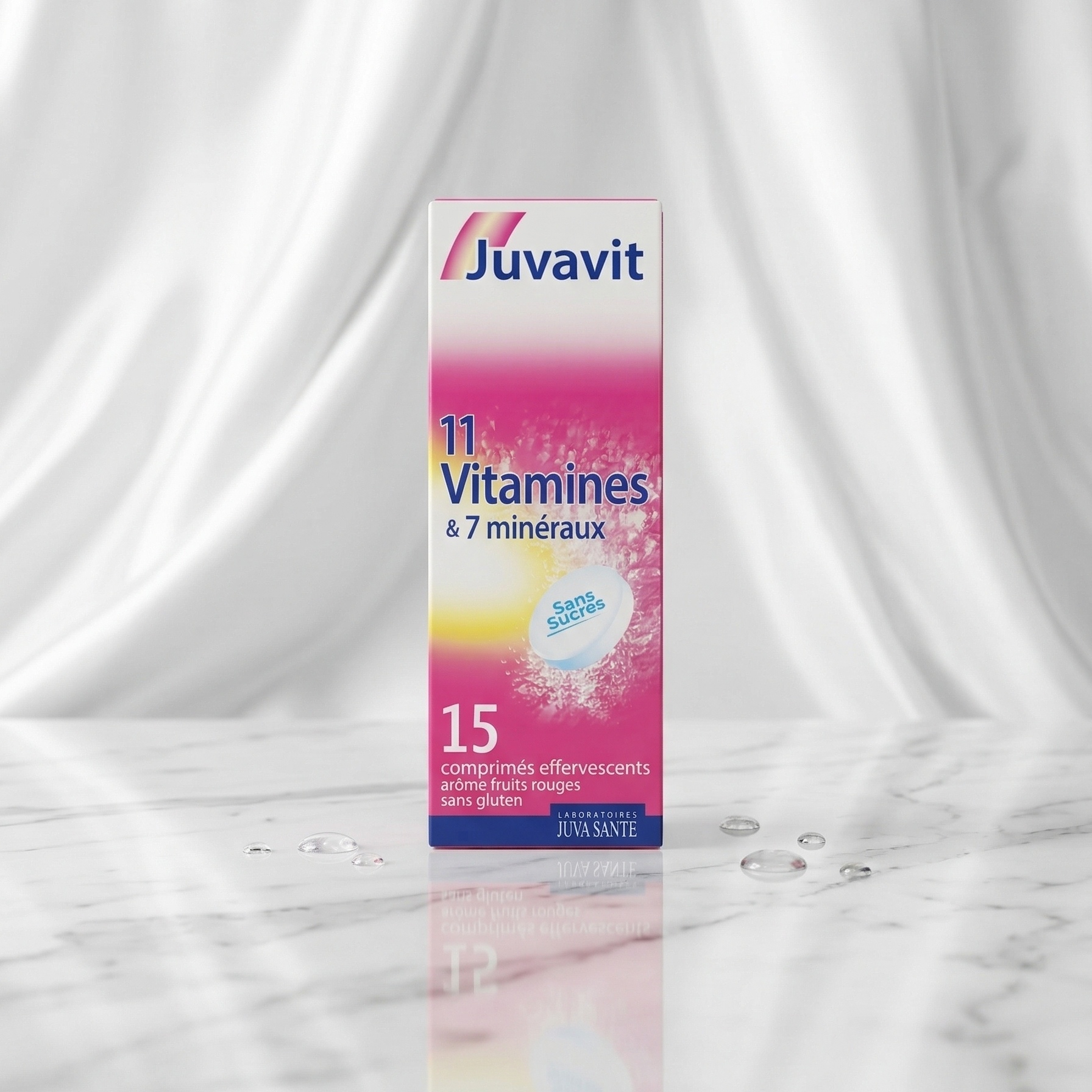 Juvavit 11 Vitamines & 7 Minéraux – 15 Comprimés Sans Sucre