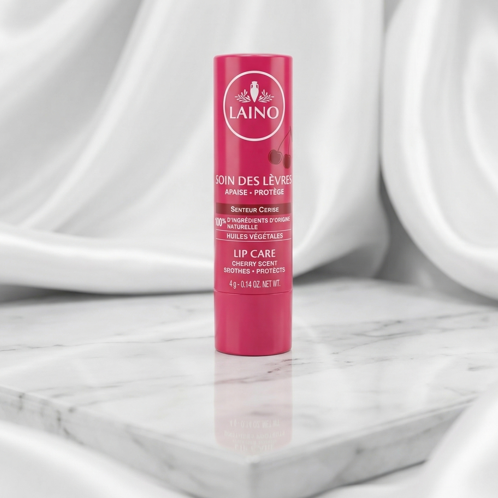 LAINO SOIN DES LEVRES CERISE 4GR