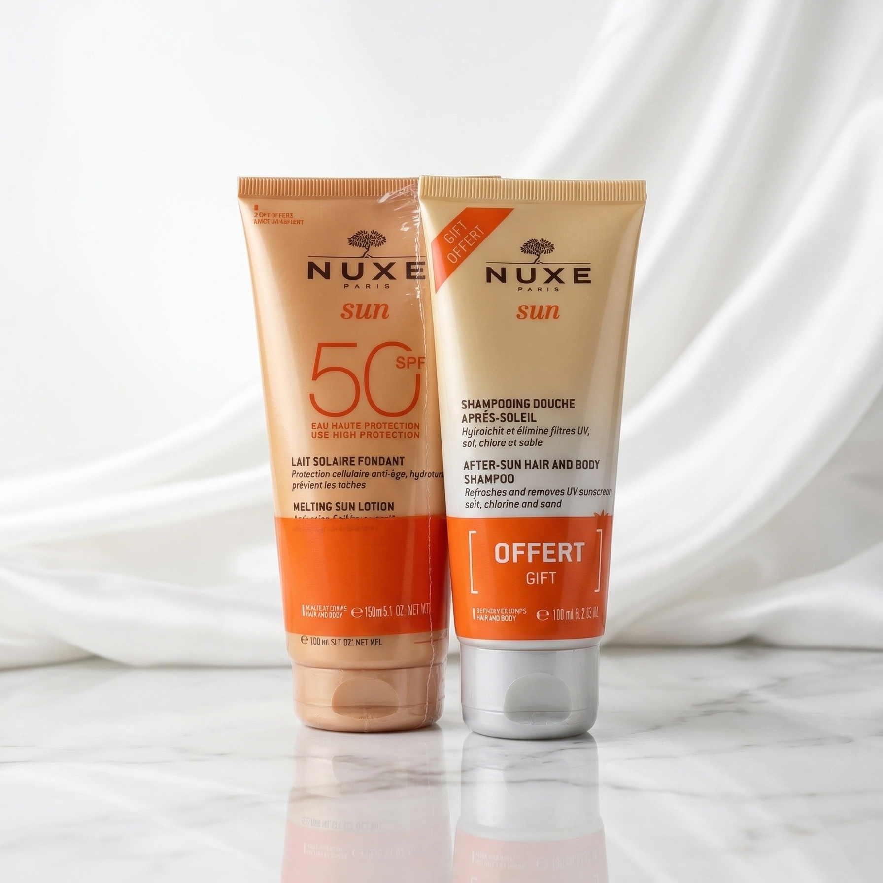 NUXE Coffret Solaire SPF50 – حماية وما بعد التعرض للشمس