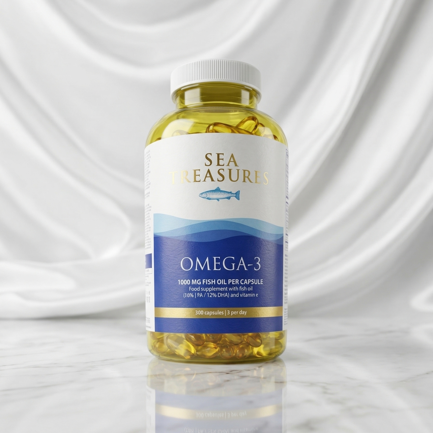 Sea Treasures Omega 3 1000mg – 300 Capsules