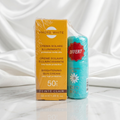 عبوة فوتووايت SPF50+ + مزيل عرق رول أون بالبابونج الأزرق