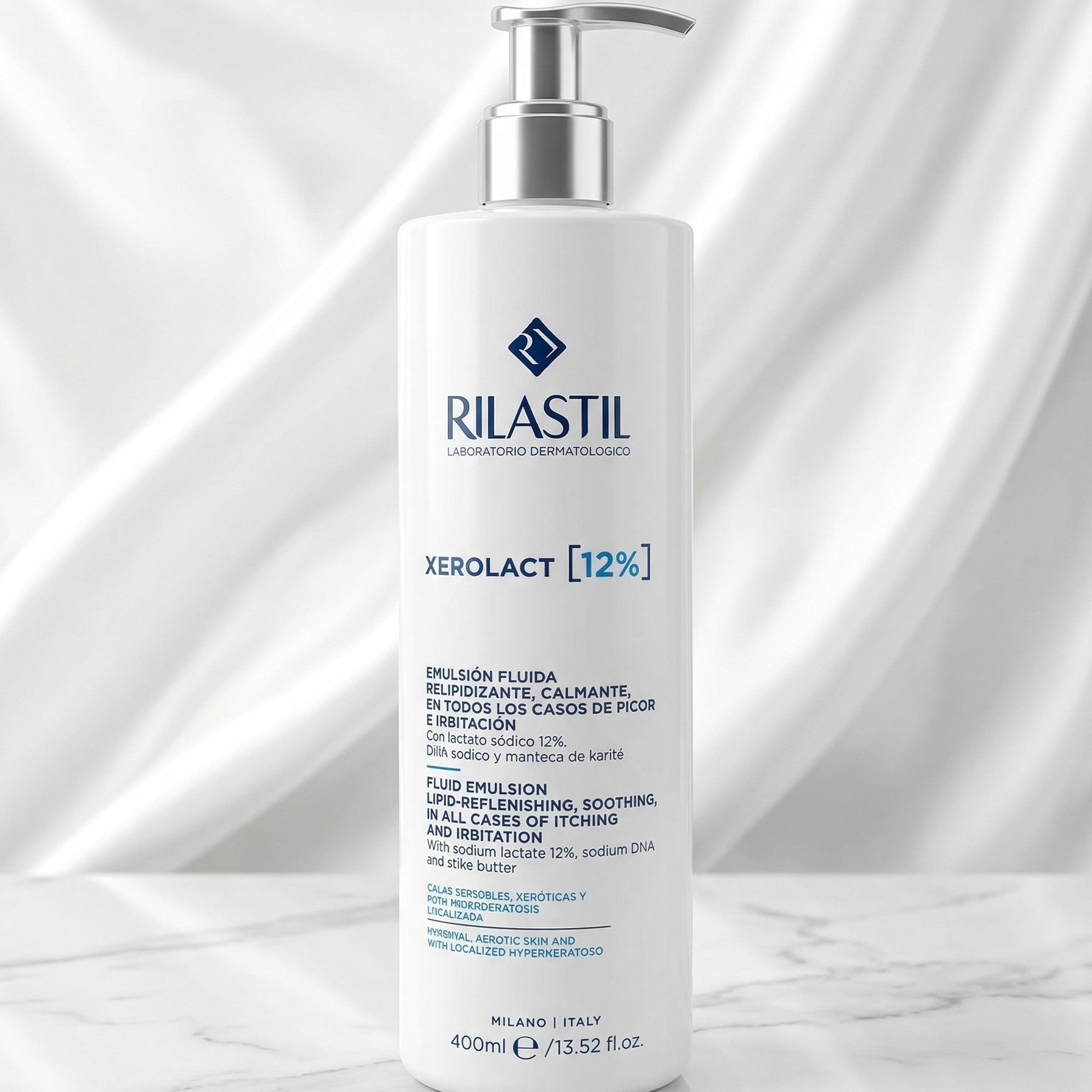 Rilastil Xerolact 12% Fluid Emulsion 400ml – Anti-Irritation