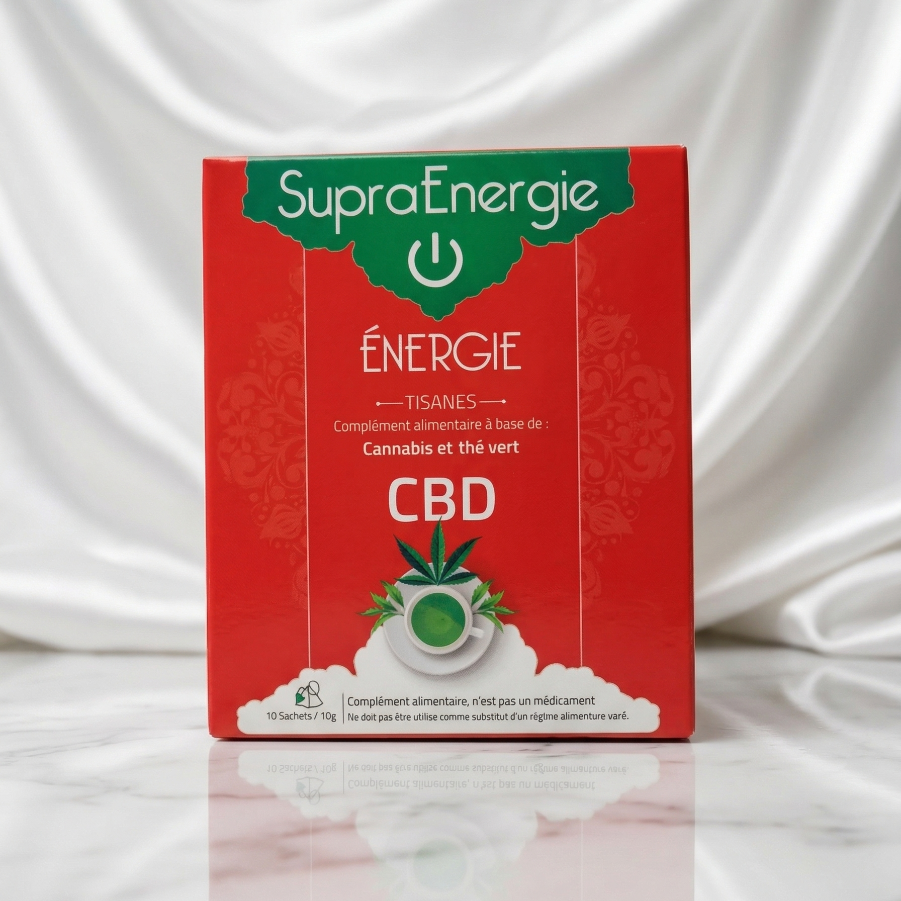 Supra Énergie CBD – 10 Sachets Infusion Relaxante