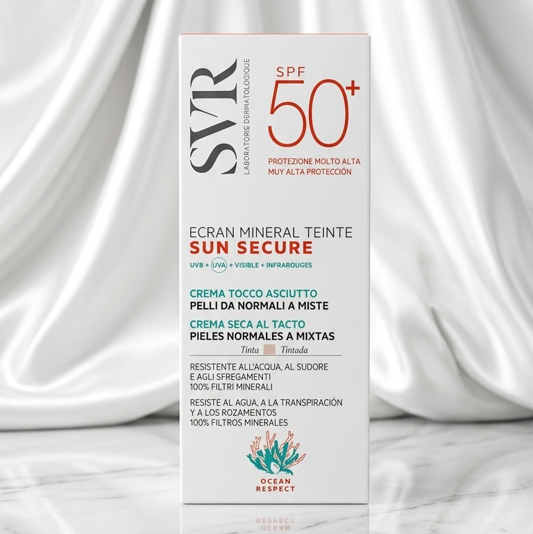 SVR Sun Secure SPF50 – Écran Minéral Teinté Peaux Sèches