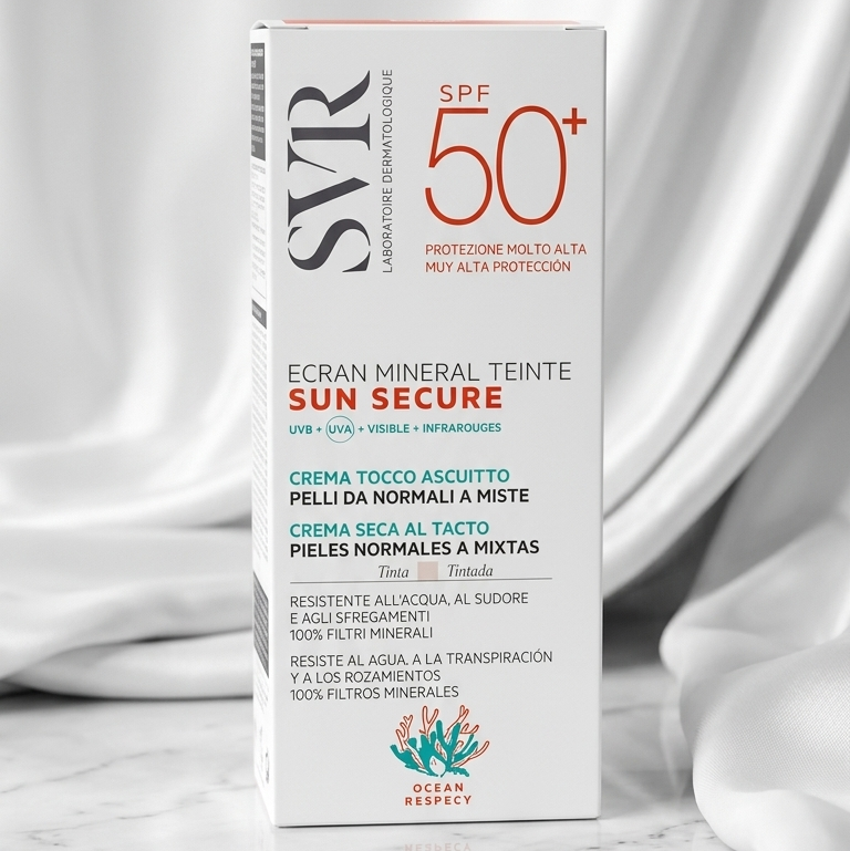SVR Sun Secure SPF50 – Écran Minéral Teinté Peaux Sèches