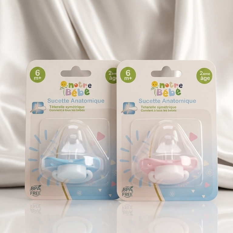 Sucette Bébé Anatomique Silicone 6m+