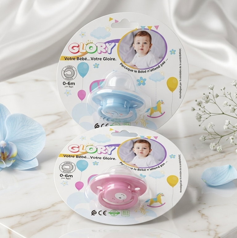 Sucette Bébé Glory – Douceur & Sécurité