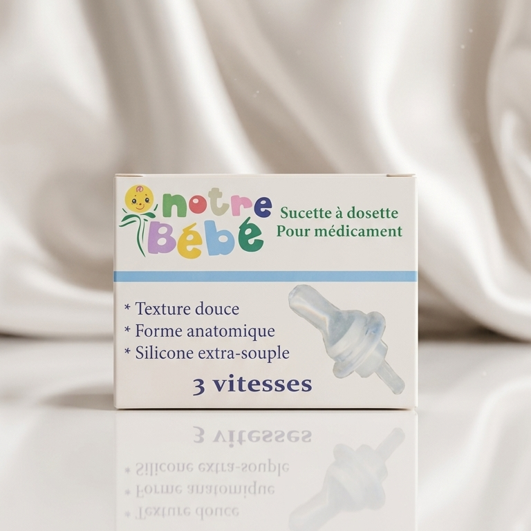 Sucette Médicament Silicone 3 Vitesses