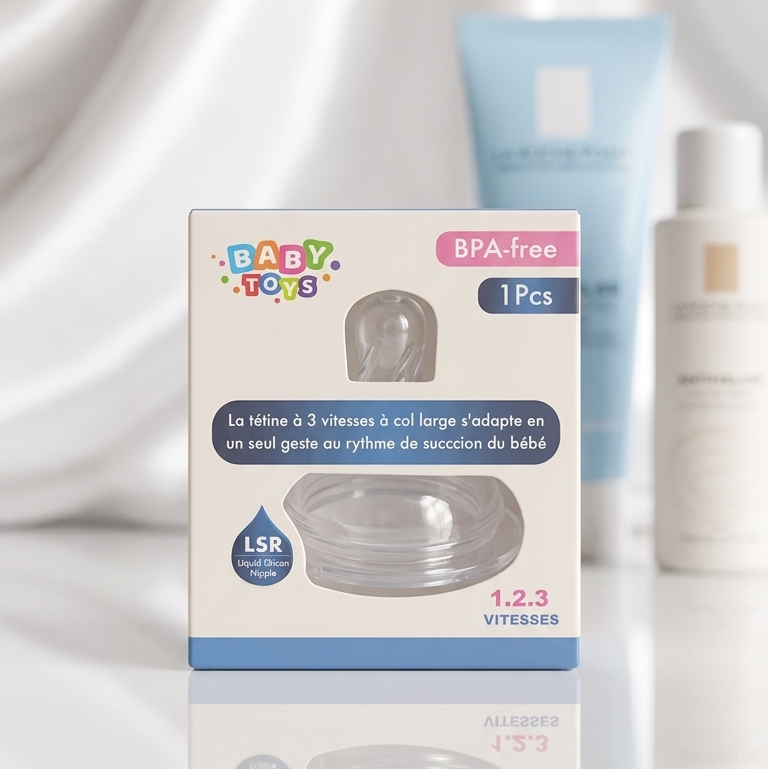 Tétine Liquide Silicone LSR 1.2.3 Vitesses