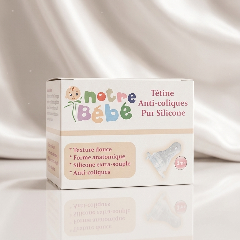 Tétine Silicone Extra Souple 3m+