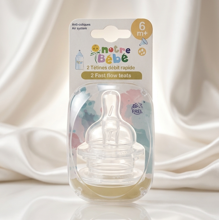 Tétines Débit Rapide Notre Bébé 6m+
