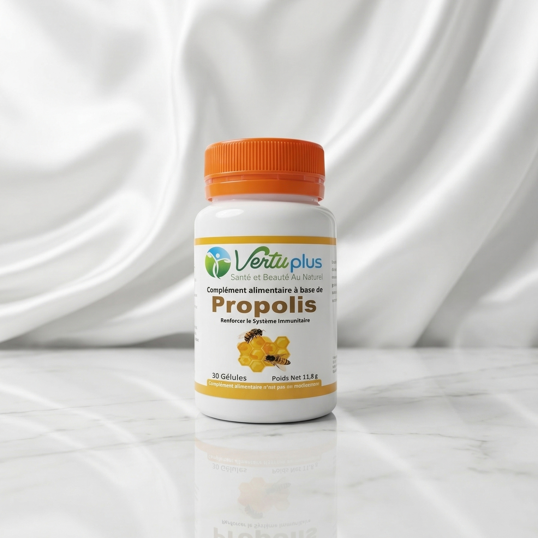 VertuPlus Propolis – 30 Gélules Défenses Naturelles